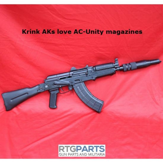 AK47 30rd Window Magazine 7.62x39mm, BHO Bolt Hold Open Follower, Made in Bosnia by AC-Unity, Steel Reinforced, Metal locking lugs, 0387500150031, ACU-04, RTG Parts