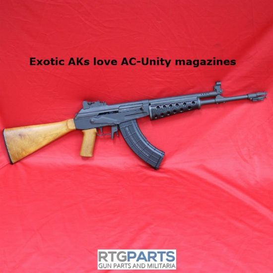 AK47 30rd Window Magazine 7.62x39mm, BHO Bolt Hold Open Follower, Made in Bosnia by AC-Unity, Steel Reinforced, Metal locking lugs, 0387500150031, ACU-04, RTG Parts