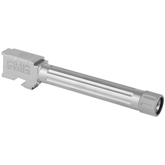 Picture of CMC TRIGGERS GLOCK DROP-IN THREADED BARREL, STAINLESS SATIN FINISH, FOR GLOCK 17 GEN 3 AND 4
