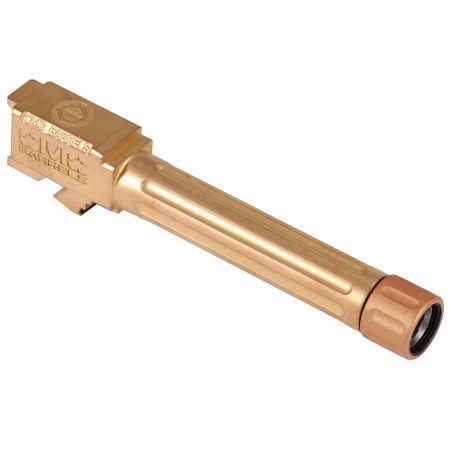Picture of CMC TRIGGERS GLOCK DROP-IN THREADED BARREL, BRONZE TiCN FINISH, FOR GLOCK 19 GEN 3 AND 4