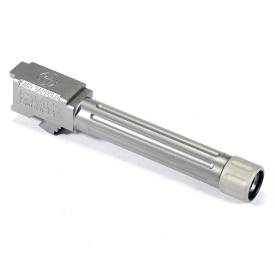 Picture of CMC TRIGGERS GLOCK DROP-IN THREADED BARREL, STAINLESS SATIN FINISH, FOR GLOCK 19 GEN 3 AND 4