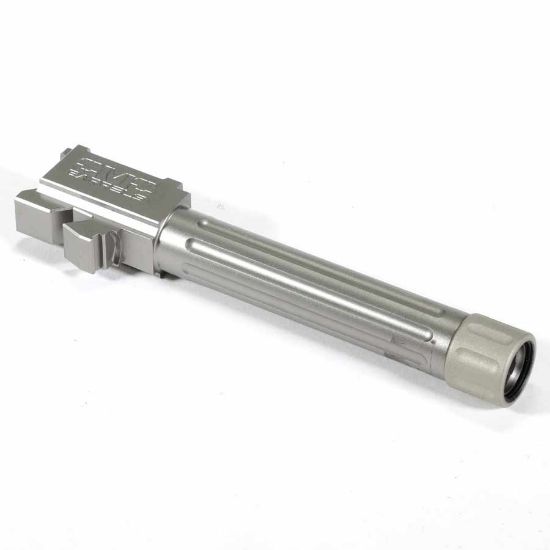 Picture of CMC TRIGGERS GLOCK DROP-IN THREADED BARREL, STAINLESS SATIN FINISH, FOR GLOCK 19 GEN 3 AND 4