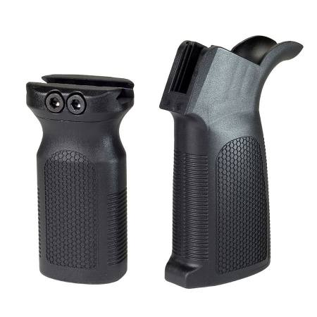 Picture of AR15 PISTOL GRIP WITH FORWARD RAIL GRIP, TYPE-1, BLACK, AC-UNITY