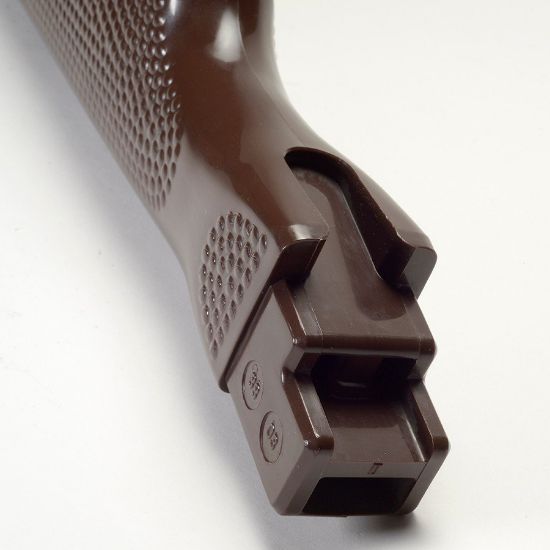Picture of EAST GERMAN BROWN PEBBLE GRAIN BUTTSTOCK NEW, STRIPPED