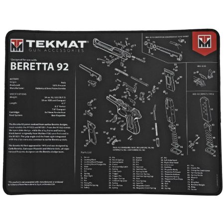 Picture of BERETTA 92 ULTRA PREMIUM GUN CLEANING & REPAIR MAT BY TEKMAT