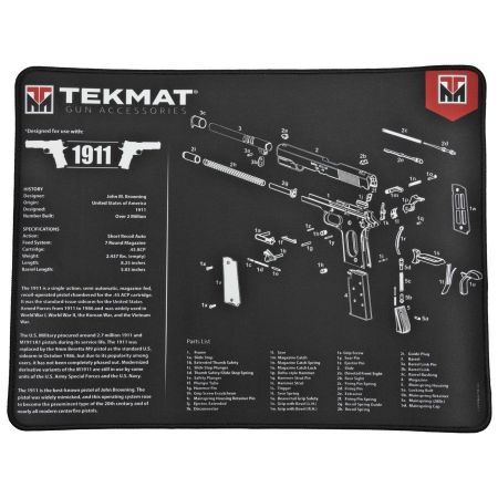 1911 Ultra Premium Gun Cleaning and Repair Mat by TekMat, TEK-20-1911, 612409971258, CLN-TEK-20-1911, RTG Parts
