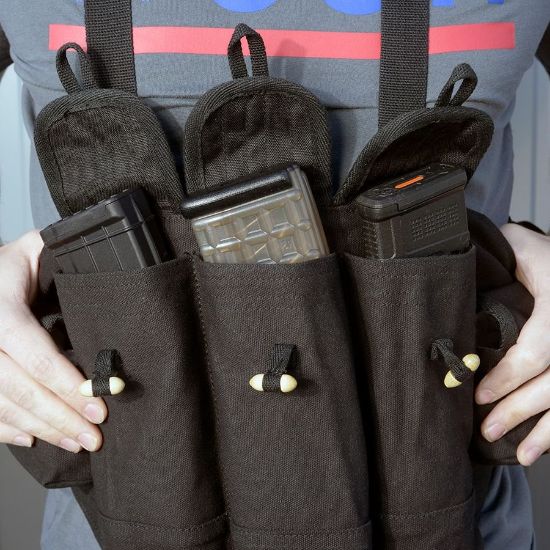Picture of AK47 BANDOLIER CHEST RIG, OD GREEN, NEW