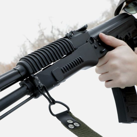 Picture of AK BLACK LOWER HANDGUARD FOR STAMPED RECEIVER, AC-UNITY