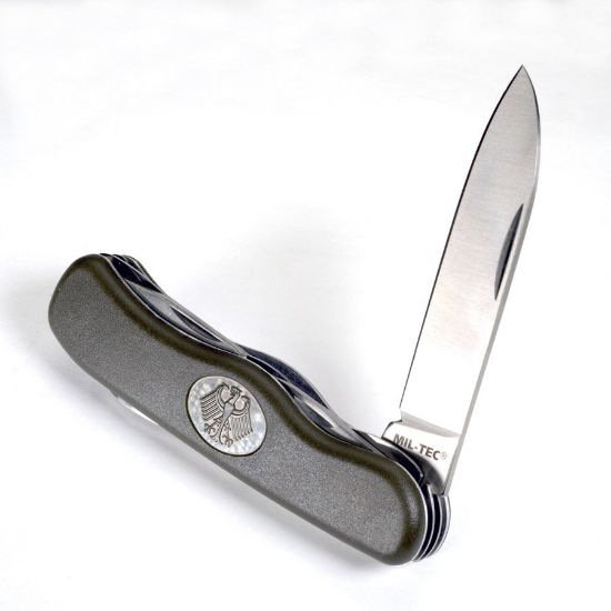 Picture of OD MULTI FUNCTION KNIFE NEW, BUNDESWEHR LOGO