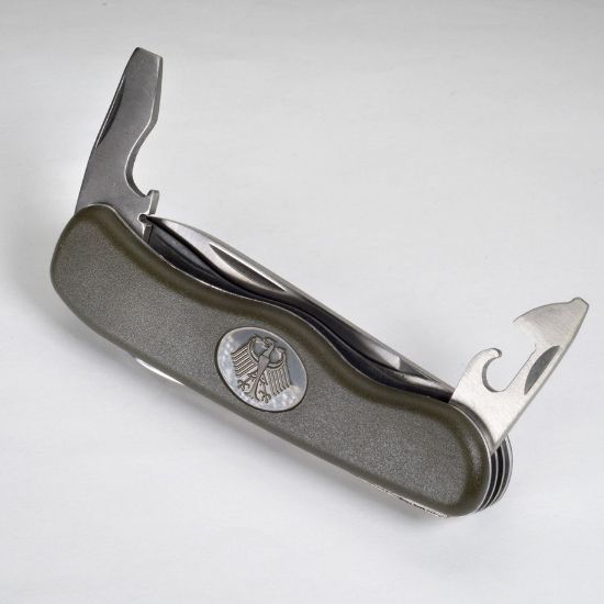 Picture of OD MULTI FUNCTION KNIFE NEW, BUNDESWEHR LOGO