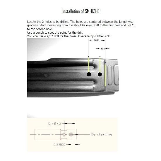 Picture of UZI PICATINNY RED DOT MOUNT FOR TOP COVER, STORMWERKZ