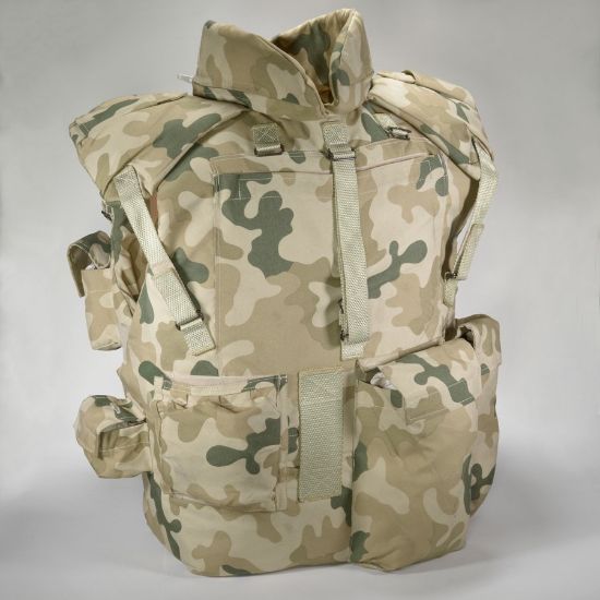 Picture of POLISH DESERT CAMO FLAK VEST WITH TWO STRIKE PLATES, LARGE
