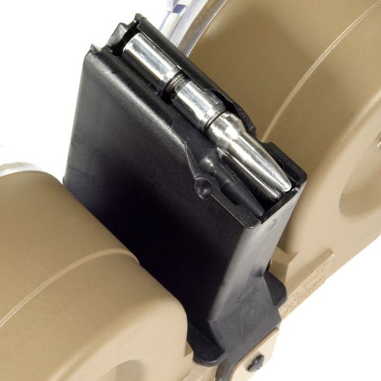 Picture of RWB AR15 100RD DOUBLE DRUM MAG WITH POUCH, TAN