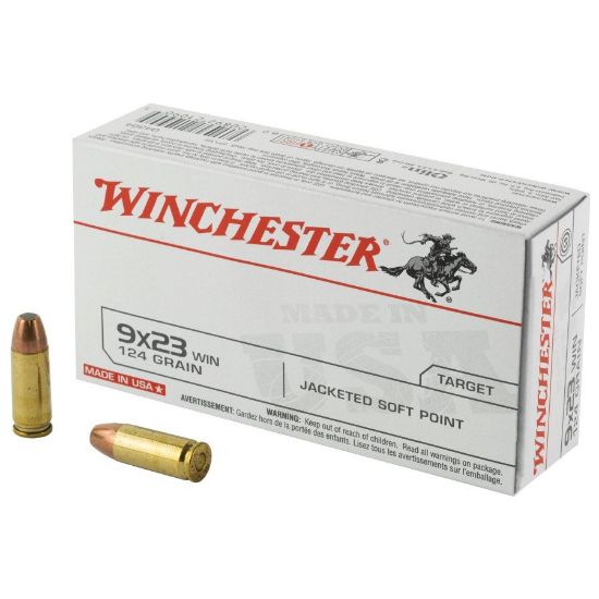 Picture of 9X23 WINCHESTER 124GR JSP, 50RD BOX