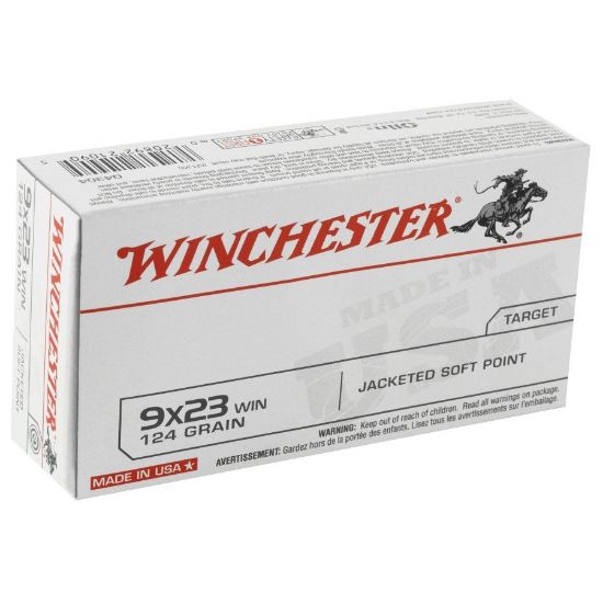 Picture of 9X23 WINCHESTER 124GR JSP, 50RD BOX