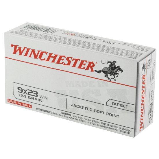 Picture of 9X23 WINCHESTER 124GR JSP, 50RD BOX