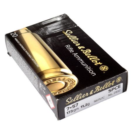 Picture of S&B 7X57MM MAUSER 173GR SPCE, 20RD BOX