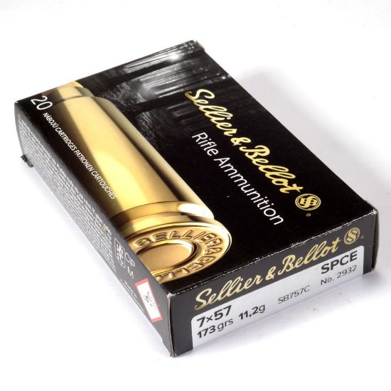 Picture of S&B 7X57MM MAUSER 173GR SPCE, 20RD BOX