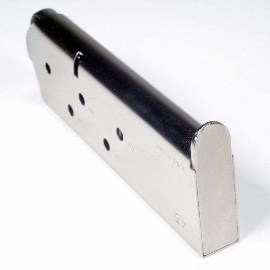 Picture of 1911 OFFICERS .45ACP 6RD NICKEL MAGAZINE, MEC-GAR