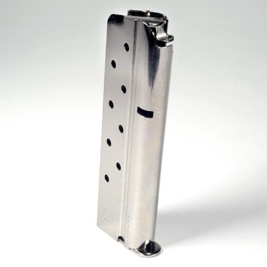 Picture of 1911 GOVERNMENT 10MM 8RD NICKEL MAGAZINE, MEC-GAR