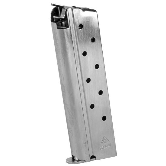 Picture of 1911 GOVERNMENT 10MM 8RD NICKEL MAGAZINE, MEC-GAR
