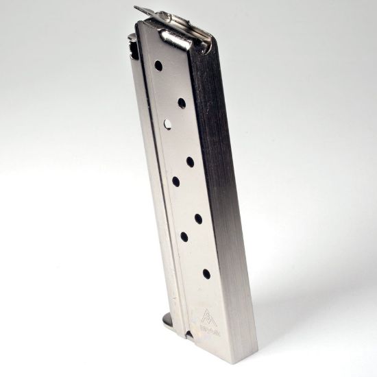 Picture of 1911 GOVERNMENT 10MM 8RD NICKEL MAGAZINE, MEC-GAR