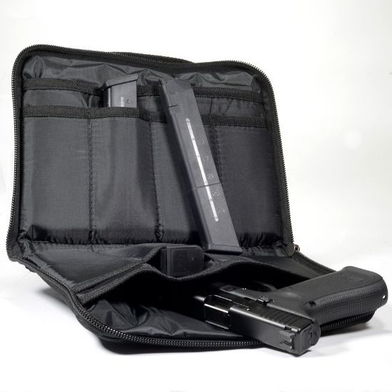 Picture of BULLDOG MINI RANGE BAG BLACK, PISTOL CASE WITH MAG POUCH