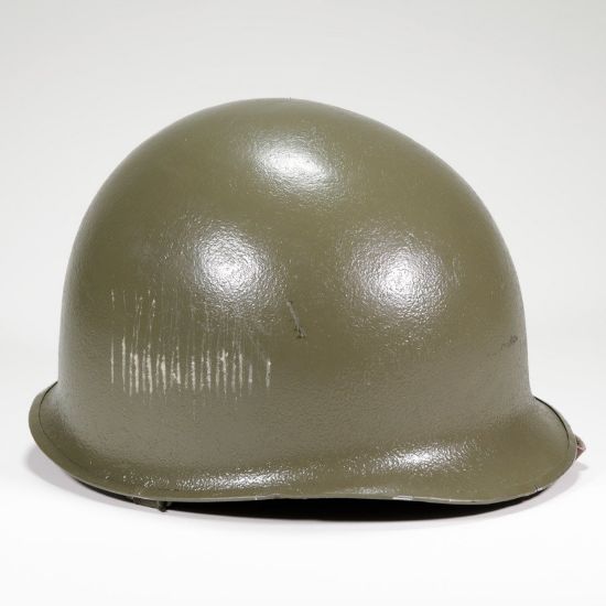Picture of AUSTRIAN OD M1 STEEL HELMET WITH ADJUSTABLE LINER