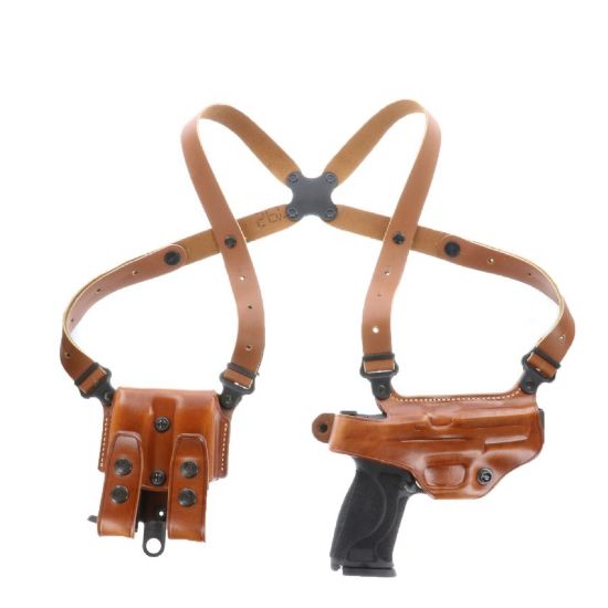 Picture of GALCO MIAMI CLASSIC SHOULDER HOLSTER FOR GLOCK 17 19 22 23 26 27, TAN