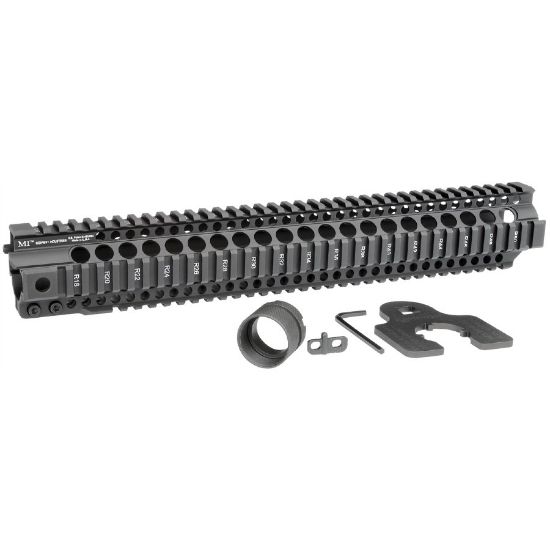 Midwest Industries Combat Rail T-Series 15 Inch Free Float Quad Rail Handguard, 15 Forend Forearm, AR AR15 M4, FFF, 812102031123, MI-CRT15, MI, RTG Parts