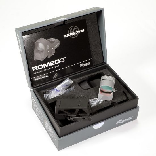 Picture of SIG ROMEO3 RED DOT 1x25 3MOA REFLEX SIGHT, WITH RISER