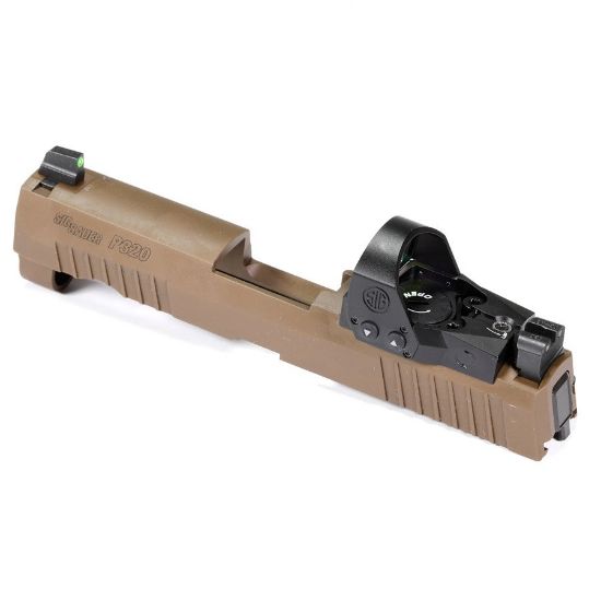 Picture of SIG P320 X SERIES SLIDE ASSEMBLY COYOTE 3.9" WITH ROMEO 1 PRO AND XRAY3 SUPPRESSOR SIGHTS
