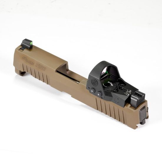 Picture of SIG P320 X SERIES SLIDE ASSEMBLY COYOTE 3.6" WITH ROMEO 1 PRO AND XRAY3 SUPPRESSOR SIGHTS
