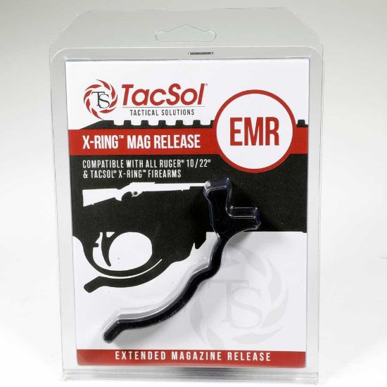 Picture of TACSOL EXTENDED MAGAZINE RELEASE (EMR) FOR RUGER 10/22, BLACK