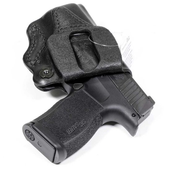 Picture of DESANTIS GUNHIDE MINI SCABBARD BELT HOLSTER, SIG SAUER P365, RIGHT HAND, BLK