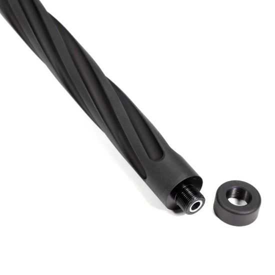 Picture of TAC SOL X-RING SPIRAL FLUTED THREADED 16.5" BARREL FOR RUGER 10/22, MATTE BLACK