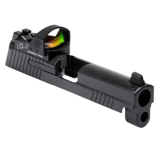Picture of SIG P229 9MM 3.9" SLIDE ASSEMBLY BLACK 3.9" WITH ROMEO 1 PRO AND SUPPRESSOR SIGHTS