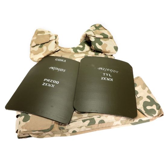 Picture of POLISH DESERT CAMO PLATE CARRIER WITH TWO STRIKE PLATES, XXL