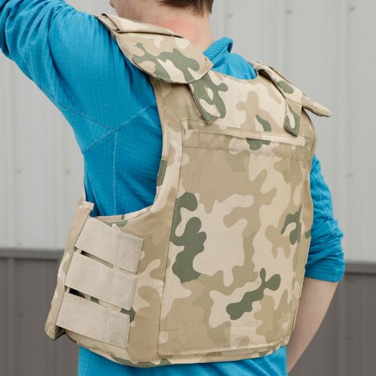 Picture of POLISH DESERT CAMO PLATE CARRIER WITH TWO STRIKE PLATES, XXL
