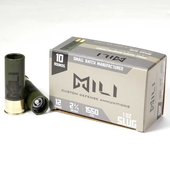 Picture of MILI 12GA 2.75" RIFLED SLUG FOR SMOOTH BORE, 10/BOX