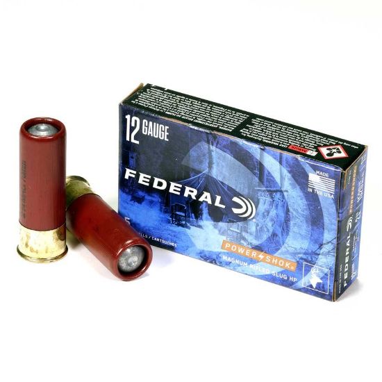 Picture of FEDERAL POWERSHOK 12GA 2.75" 1.25 OZ RIFLED SLUG FOR SMOOTH BORE, 5/BOX