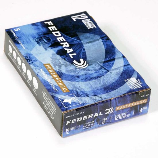Picture of FEDERAL POWERSHOK 12GA 3" #4 BUCK, 5/BOX