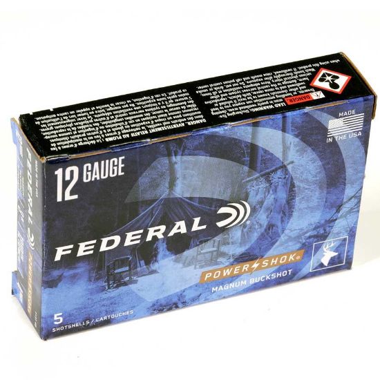 Picture of FEDERAL POWERSHOK 12GA 3" #4 BUCK, 5/BOX