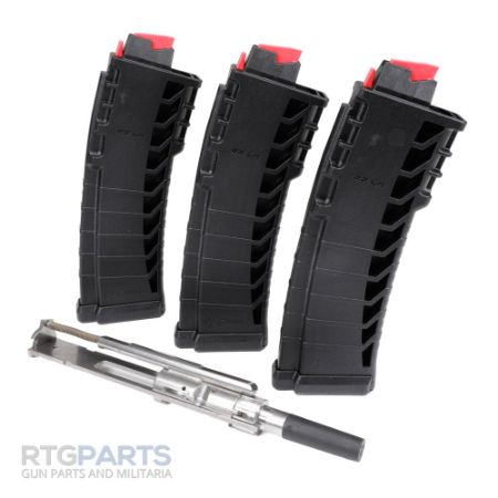 Picture of CMMG AR CONVERSION KIT 22LR, STAINLESS BOLT, THREE 25RD MAGAZINES, BLACK