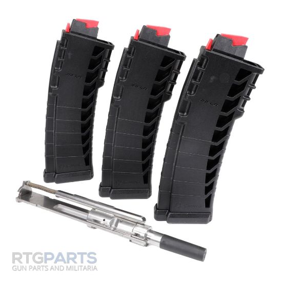 Picture of CMMG AR CONVERSION KIT 22LR, STAINLESS BOLT, THREE 25RD MAGAZINES, BLACK