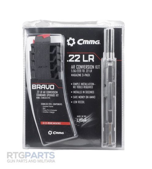 Picture of CMMG AR CONVERSION KIT 22LR, STAINLESS BOLT, THREE 25RD MAGAZINES, BLACK