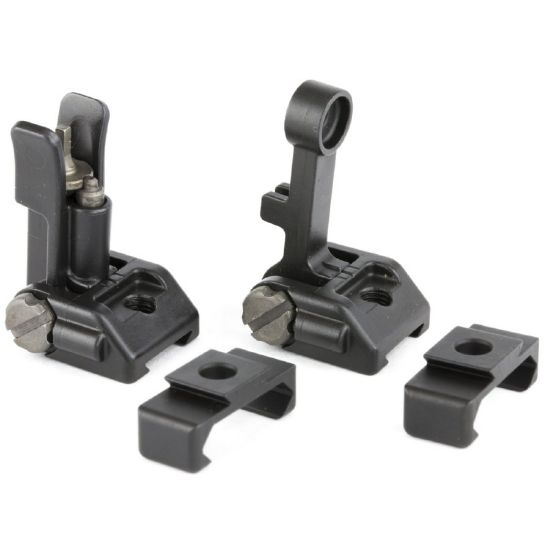 Griffin Armament M2 Sights Front and Rear, Includes 12 O'Clock Bases, Back up Iron Sights, BOIS, Griffin Armament, 791154082775, MIS-GAM2S, RTG Parts