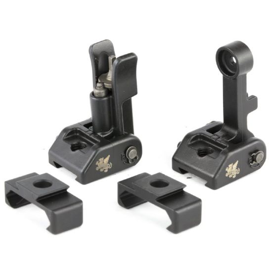 Griffin Armament M2 Sights Front and Rear, Includes 12 O'Clock Bases, Back up Iron Sights, BOIS, Griffin Armament, 791154082775, MIS-GAM2S, RTG Parts