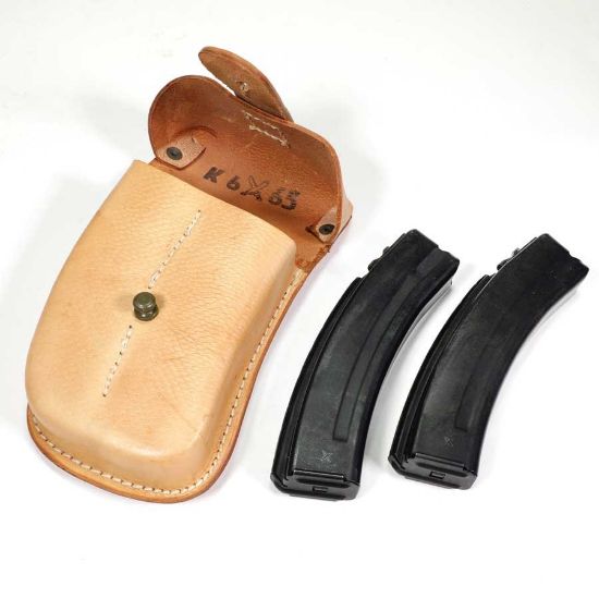 Picture of 2-PACK VZ61 SKORPION 20RD MAGAZINES WITH ORIGINAL LEATHER POUCH