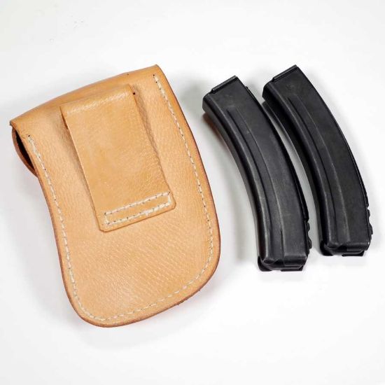 Picture of 2-PACK VZ61 SKORPION 20RD MAGAZINES WITH ORIGINAL LEATHER POUCH
